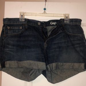 Dark denim Gap shorts